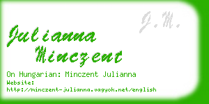 julianna minczent business card